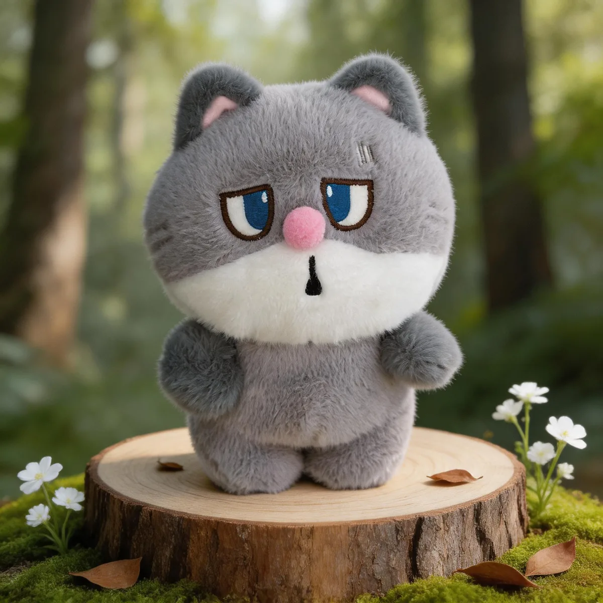 兴隆玩具Y1679蓝猫毛绒产品，适合电玩城机台陈列