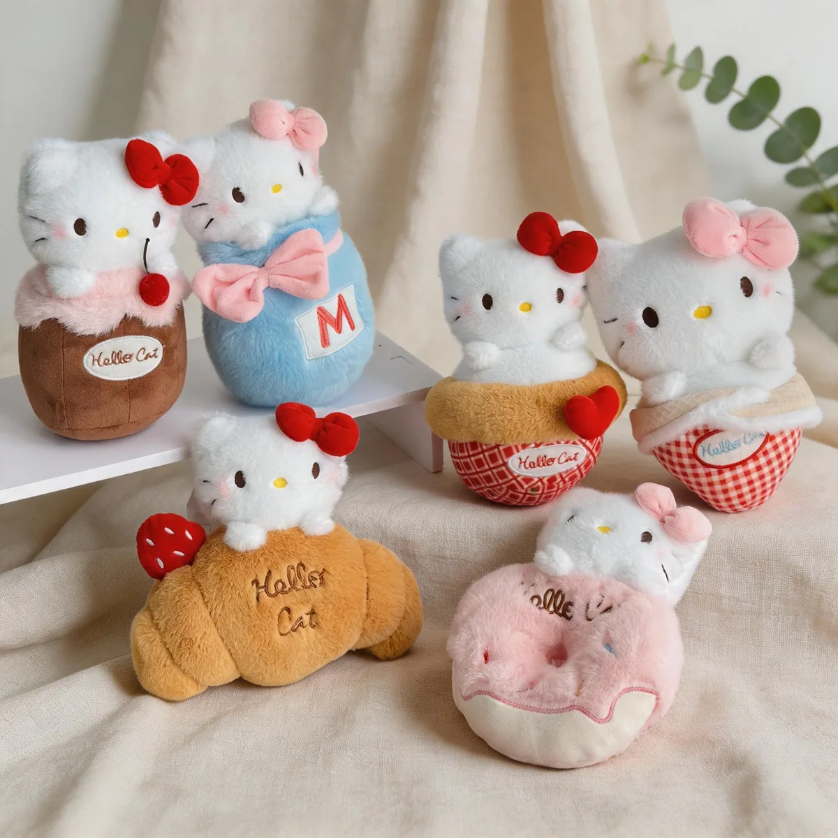 兴隆玩具A16598美食蒂蒂猫系列毛绒产品,适合电玩城机台陈列